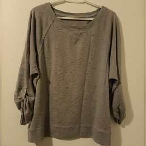 Women's Gray Calvin Klein Performance Long Sleeve Shirt